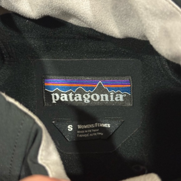 Patagonia Full Zip Soft Shell Jacket Black Size Small Logo - Picture 4 of 5